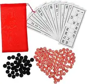 BRIGHTFUFU Entertaining Bingo Chess Game Set 1 Set Chess Boards Toys Bingo Game Number Cards Fun for Ages