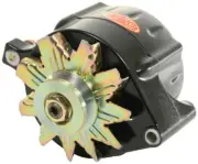NEW POWERMASTER ALTERNATOR,BLACK,V-BELT PULLEY,140AMP,FORD,LINCOLN,MERCURY