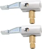 Cabilock 2pcs Quick Deflation Air Pump Connector Tire Inflator Clip on Adapter for Car Bike Tires Air Compressor Hose Adapter Anti-leakage Chuck Nozzle Portable Inflation Accessory