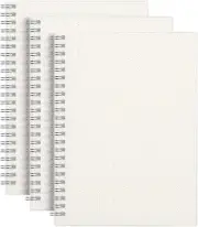 3 Pack A5 Dotted Spiral Notebook 5x8 Dot Grid Journal with 100 GSM Thick Pap