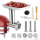 Meat Grinder Attachment for Kitchenaid Stand Mixer Stainless Steel, Meat Grin...