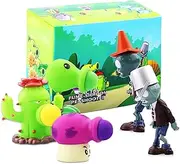 Maikerry 5 PCS Plants vs. Zombies 2 Series Toys Doll Characters Soft Vinyl Hard Plastic can Launch Figures,Great Gifts for Kids and Fans,Birthday and Christmas Party