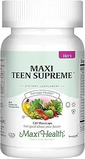 Premium Multivitamin for Teenage Girls - Boost Energy, Focus & Metabolism - Detox and Antioxidant Defense - 2 Month Supply - Kosher - Teen Supreme, Hers By Maxi Health