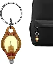 YNPQTDS Key Chain Light,Battery Powered Fluorescent Torch | Portable Detector Mini Popular Lighting Lamp for Child Schoolbag Backpack Home Detections