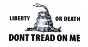 Wholesale Lot of 6 Liberty or Death Don't Tread On Me White Decal Bumper Sticker