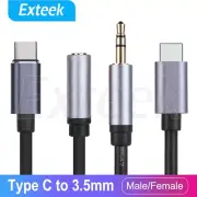USB C Type C TO 3.5mm Female Male Headphone Jack AUX Stereo Speaker Audio Cable
