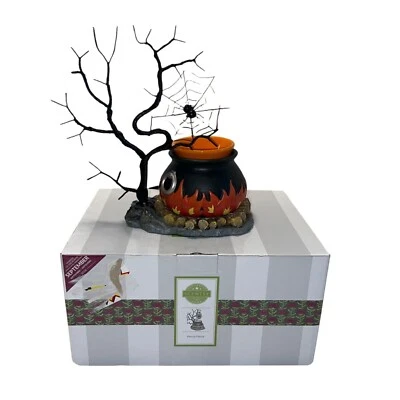 Scentsy Hocus Pocus Cauldron Wax Warmer With Spider & Web Design