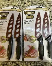 NEW SET 4 COPPER KNIFE KNIVES 9" knife knives stay sharp