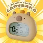 Cartoon LED Clock Bedside Temperature Display New Alarm Clock