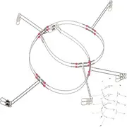 5-Pack Balance String Hooks Sea Fishing Rigs Snap Tracer Rigs Tackle Kit for Line Fishing