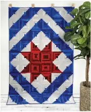 Quilt Pattern Star of Valor Cut Loose Press Penny Haren 60"X90" FQ Friendly