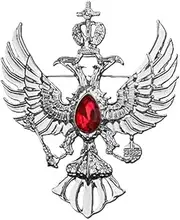 [BBirtyQV] Men'S Blazer Corsage Men'S Collar Pin Shirt Collar Buckle Crystal Gemstone Eagle Brooch Lattice