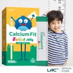 【LAC 利維喜】兒童鈣高高果凍-葡萄口味X1盒組(共30包/維他命C+D/乳酸鈣/不含糖/紅藻鈣)