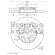 Bremtec Euro-Line GeoZinc Coated Brake Rotor - BDR7680EL