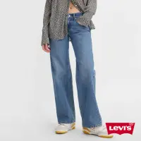 在飛比找momo購物網優惠-【LEVIS 官方旗艦】女款 低腰寬直筒牛仔長褲 / 精工中