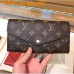 二手 LV M60531 SARAH 經典 老花 信封 皮夾 女用 長夾 發財包現貨