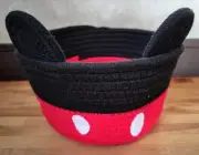 Disney Mickey Mouse Rope Storage Box 28×28×20cm