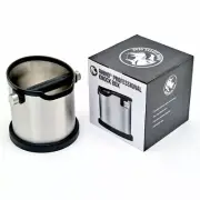 Rhino stainless steel knock box tube coffee grinds waste 17cm dishwasher safe