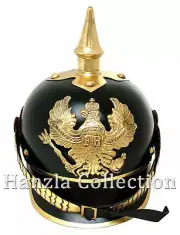 German Prussian Pickelhaube Brass Spiked WWI Helmet Wearable Officer's Armour