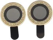 FONDOTIN 2PCS Glitter Lens Protectors for Tempered Protective Films Rear Camera Screen Protectors Scratch Resistant Easy to Install for Daily Use