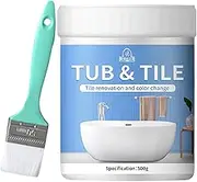 Bathroom Tile Paint Kit, Bath Resurfacing Repair Enamel Paint With Tools, Bathtub Enamel P-aint White Repair for Sink/Bathtub/Shower Tray/Tub/Tile Paint