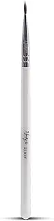 Nanshy Precise Eye Liner Brush - Thin Eyeliner Brush with Small Fine Point Tip for Dry or Gel Eyeliner Application - Precision Detail Eye Makeup Brush Tool - Vegan & Cruelty-Free - White