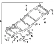 Genuine Nissan Frame Rail Bracket K5130-9BUMC