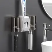 Toothbrush Holder With Cup Holder Toothpaste Dispenser Toothbrush Storage For