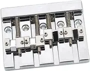 Ｓｉｍｈｏａ 4 String Bass Bridge Metal Part for Easy Setup in Musical Instruments, Gold