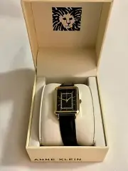 Anne Klein Women's Glitter Accented Croco-Grain Strap Watch, AK/3820