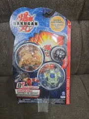 Bakugan B2 Bakupearl Starter Pack Storm Skyress, Warius, Wormquake
