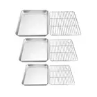 Wire Racks Square Baking Plate Stainless Steel Baking Tray Home