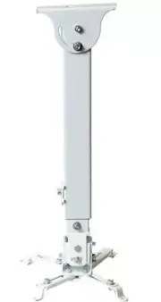 VideoSecu Swivel Tilt Universal Projector Ceiling Mount Bracket Fits White