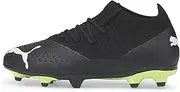 [PUMA] Unisex-Child Future Z 3.3 Soccer Shoe, Black White-Fizzy Light, 3.5 Big Kid