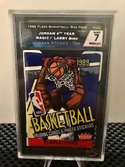 1989 FLEER WAX PACK SMC 7 NR-MT (MICHAEL JORDAN STICKER - TOP) NICE!!