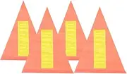 WHAMVOX Bicycle Safety Flag Kit Pcs Orange Reflective Flags Mounts Included for Boys and Girls Adults
