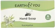 [Earth & You] Foaming Hand Soap Tablets (6 Pack) – Natural Hand Wash Refill for Foaming Dispensers – Cleansing & Moisturizing – Compostable & Recyclable Packaging (Eucalyptus)