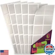 GreenFix Large Double Sided Mounting Tape Squares 60PCs - Clear Sticky Tack f