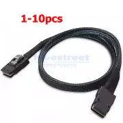 Lot SFF-8087 to SFF-8087 Mini SAS 36-Pin Server Hard Disk RAID 6G Data Cable 1M