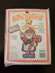 Wire Whimsy Counted Cross Stitch Elf Crossing Kit
