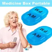 Pill Box Medicine Organizer Dispenser Box Case Travel Tablet Container 2024
