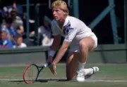 Boris Becker of West Germany at Wimbledon during his third round m- Old Photo 3