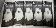 (5) Men's Contour FLX Prior Generation Golf Glove, Pearl, Medium/Large Left