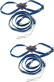 DRESSOOS 2pcs Turtle Leash Tortoise Pet Hauling Rope Bearded Dragon Leash Harness Pet Tortoise Walking Leash Turtle Accessories Hamster Harness Leash Pet Tow Rope Reptisoil Reptile Leather