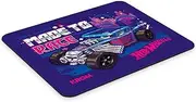 KROM Track Hot Wheels Gaming Mouse Mat Hot Wheels Special Edition Rubber Base for Better Grip Size 320 x 280 x 3 mm Blue