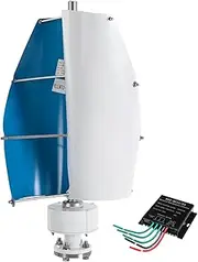 HENGJINGTR 12000W Wind Vertical Axis Turbine Generator,48V AC Permanent Magnet Generator Wind Turbine Kitfor Hybrid Wind Solar System(with Controller),220V