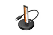 Mbeat H1 USB 3.2 Gen2 10Gbps M.2 Portable NVMe & SATA SSD Mini Dock Black