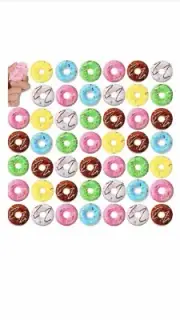 50 Pcs Donut Stress Balls Donut Party Favors Donut Squishy Fake Donuts Slow R...