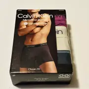 Calvin Klein Men's 3-Pack Size Large Classic Fit Microfiber Stretch Boxer Briefs