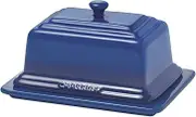 Chasseur 19397 La Cuisson Ceramic Butter Dish Plate Holder, Blue